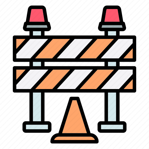 Road, barrier, construction, sign, signal, labour day, labour icon - Download on Iconfinder