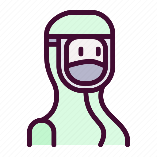 Female, health, worker, may day, labour, professioon, profile icon - Download on Iconfinder