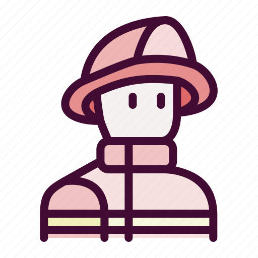 Male, firefighting, may day, labour, professioon, profile, avatar icon - Download on Iconfinder