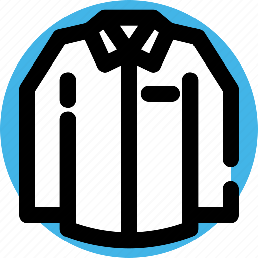 Apparel, clothes, fashion, long sleeve, men, shirt, work wear icon - Download on Iconfinder