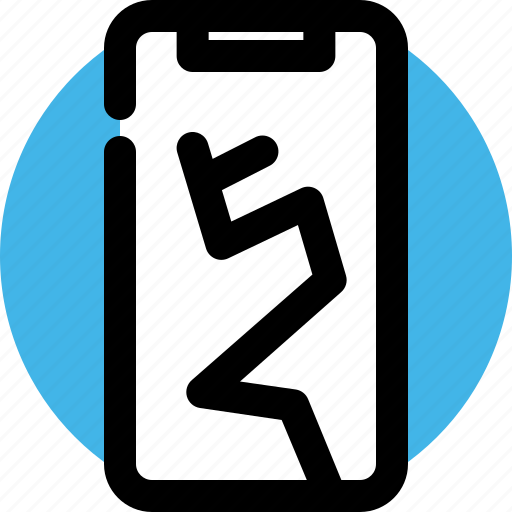 Break, broken, mobile, phone, screen, smartphone icon - Download on Iconfinder