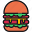 burger, double, food, hamburger, restaurant, sign 