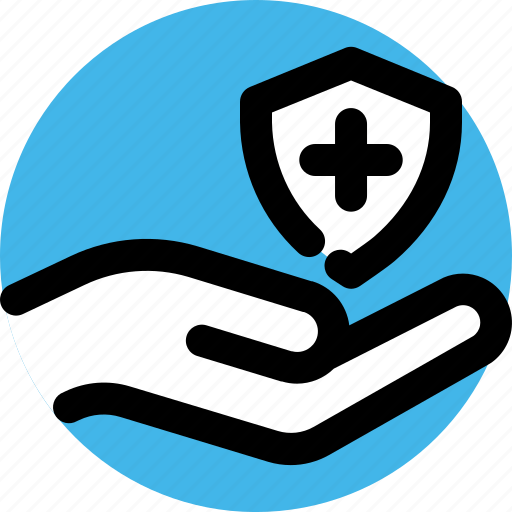 Care, hand, health, hospital, insurance, protection, shield icon - Download on Iconfinder
