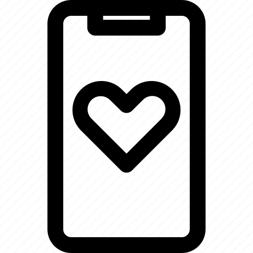 Device, favorite, hand phone, heart, love, mobile, smartphone icon - Download on Iconfinder