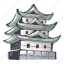 castle, japanese, ancient, architecture, landmark, building, history 