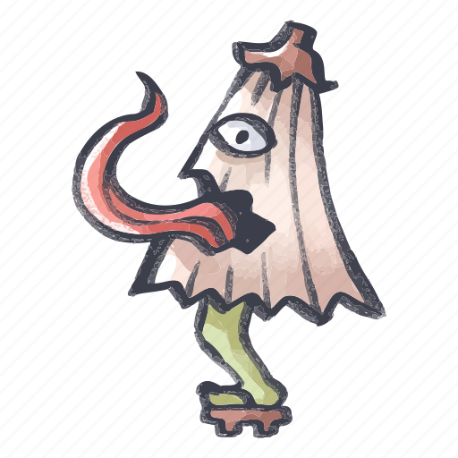Ghost, umbrella, japanese, monster, halloween, horror, folklore icon - Download on Iconfinder