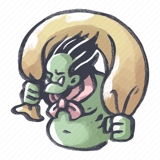 God, traditional, japanese, demon, oni, wind, storm icon - Download on Iconfinder