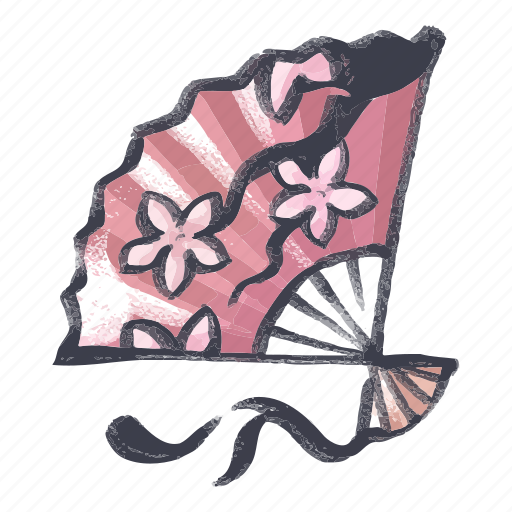 Japanese, fan, traditional, paper, accessory, elegance icon - Download on Iconfinder