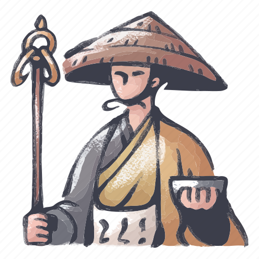 Monk, religion, japanese, people, traditional, buddha icon - Download on Iconfinder