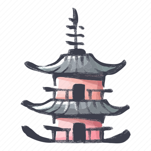 Temple, japanese, traditional, culture, architecture, pagoda, building icon - Download on Iconfinder