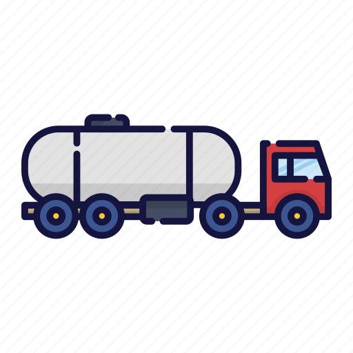 Fertilizer, filled, gas, oil, outline, truck, vehicle icon - Download on Iconfinder