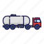 fertilizer, filled, gas, oil, outline, truck, vehicle 