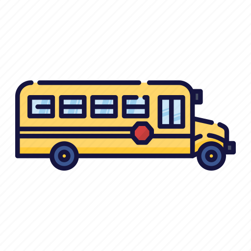 Bus, education, filled, outline, school, student, vehicle icon - Download on Iconfinder
