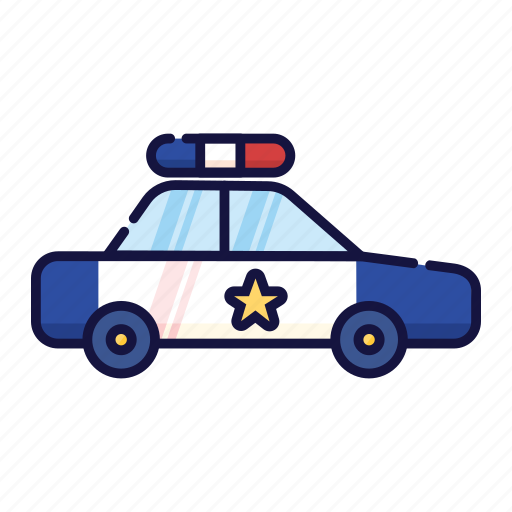Cop, enforcement, filled, law, outline, police, vehicle icon - Download on Iconfinder