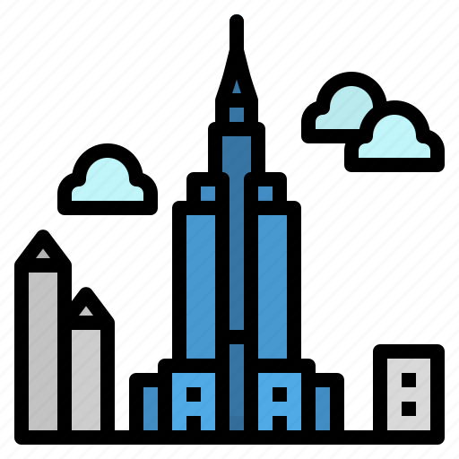 America, building, empire, newyork, state icon - Download on Iconfinder