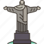 christ, rio, brazil, attraction, landmark 