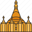 shwedagon, pagoda, buddhism, heritage, myanmar