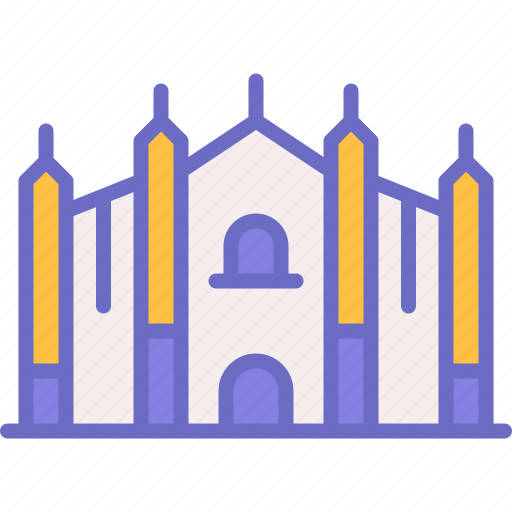 Milan, cathedral, italy, landmark icon - Download on Iconfinder