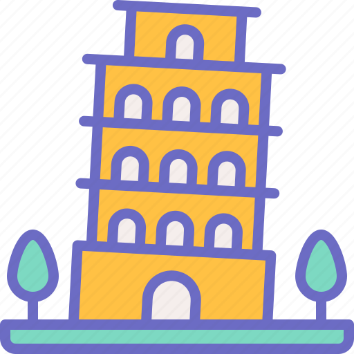 Pisa, tower, italy, landmark icon - Download on Iconfinder
