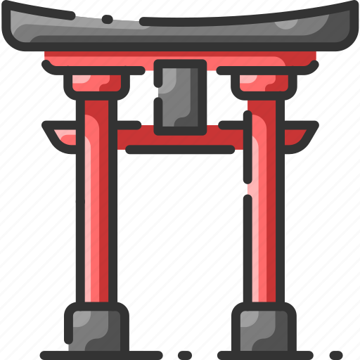 Gate, japan, landmark, shinto, shrine, temple, torii icon - Download on Iconfinder