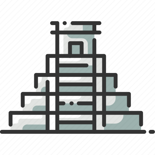 Chichen, itza, landmark, maya, mayan, pyramid, temple icon - Download on Iconfinder