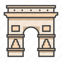arc de triomphe, architecture, europe, landmark, monument, paris, tourism