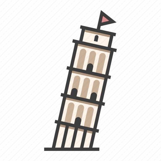 Architecture, europe, historic, italy, landmark, leaning tower of pisa, renaissance icon - Download on Iconfinder