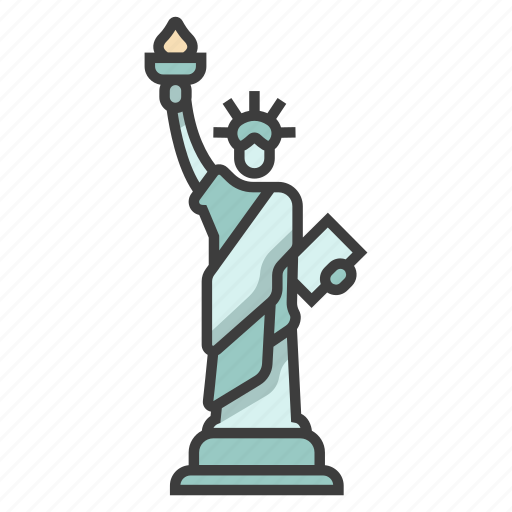 Architecture, freedom, independence, landmark, monument, statue of liberty, usa icon - Download on Iconfinder