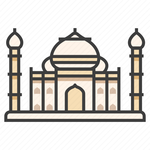 Agra, india, monument, palace, taj mahal, tourism, travel icon - Download on Iconfinder