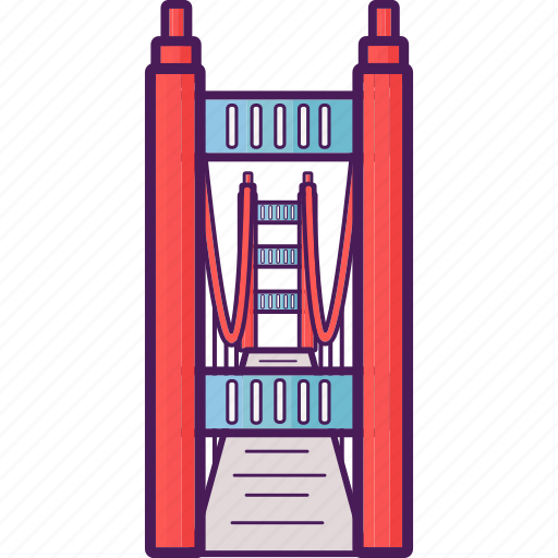 Bridge, golden gate, landmark, san fransisco icon - Download on Iconfinder