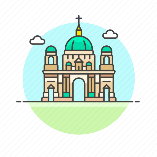 Berlin, cathedral, architecture, famous, landmark, monument, germany icon - Download on Iconfinder