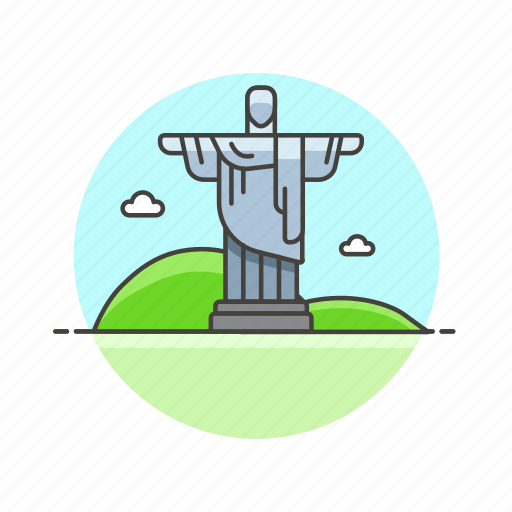 Christ, redeemer, the, architecture, famous, landmark, monument icon - Download on Iconfinder