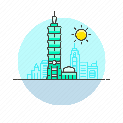 Taipei, architecture, famous, landmark, monument, building, taiwan icon - Download on Iconfinder