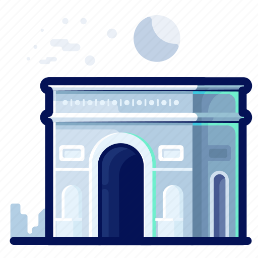 Arc, de, landmarks, monument, triumph, world icon - Download on Iconfinder