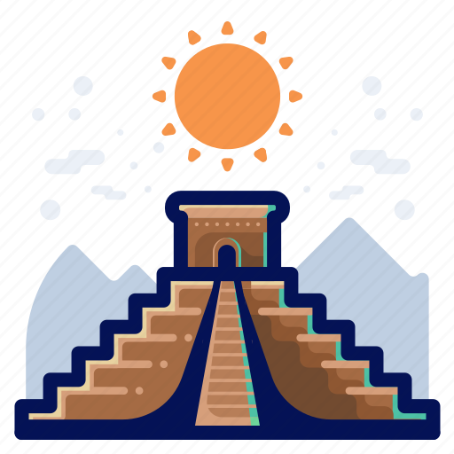 Castillo, el, landmarks, monument, pyramid, world icon - Download on Iconfinder