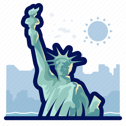 America, lady, landmarks, liberty, monument, world icon - Download on Iconfinder