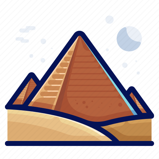 Egypt, landmarks, monument, pyramids, world icon - Download on Iconfinder