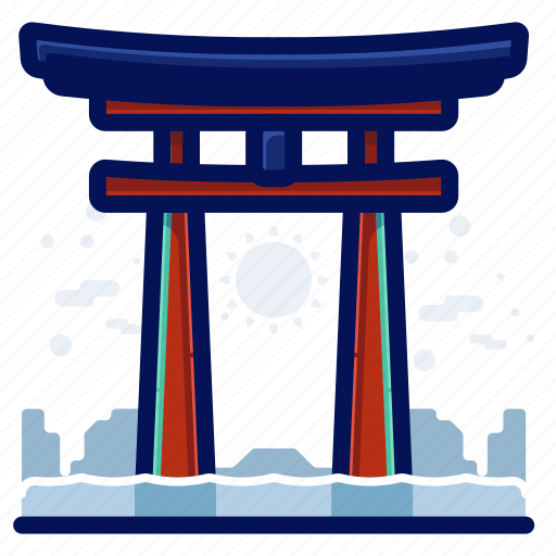 Great, landmarks, monument, the, torii, world icon - Download on Iconfinder