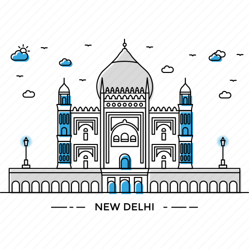 Architecture, building, capital, delhi, landmark, monument, state icon - Download on Iconfinder