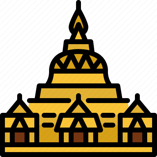 Shwedagon, pagoda, myanmar, world, vacation, landmark, travel icon - Download on Iconfinder