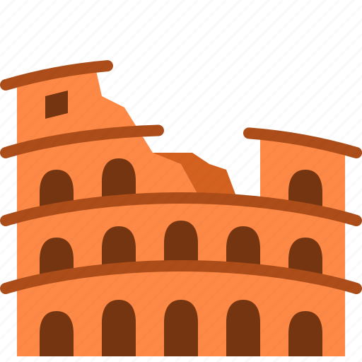 Coliseum, rome, italy, world, vacation, landmark, travel icon - Download on Iconfinder