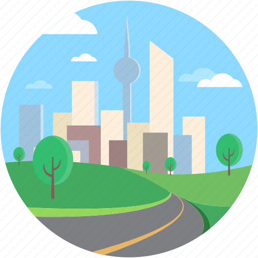 Environment, gardening, landforms, road, valley icon - Download on Iconfinder