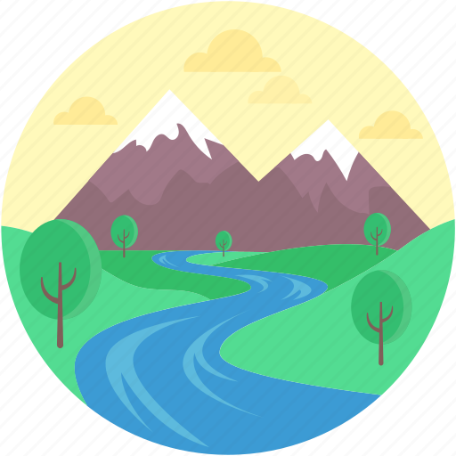 Environment, gardening, landforms, road, valley icon - Download on Iconfinder