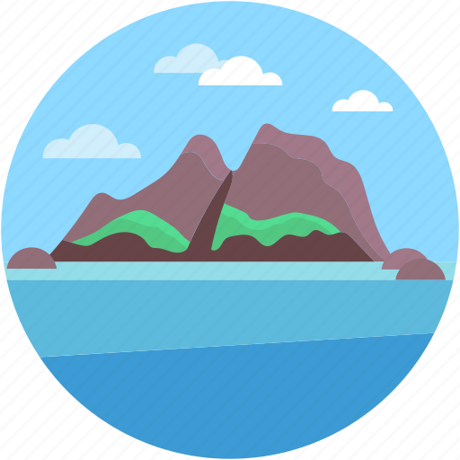Island, landscape, nature, summer, sunny icon - Download on Iconfinder