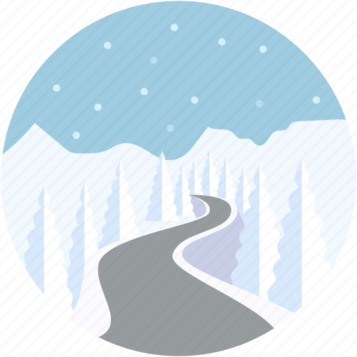 Ice bridges, ice crossings, ice road, portages, scenery icon - Download on Iconfinder