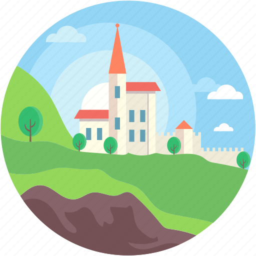 Farmhouse, garden, rural, town, village icon - Download on Iconfinder