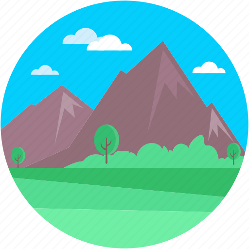 Landforms, landmark, paramount pyramids, pyramid mountain, valley icon - Download on Iconfinder