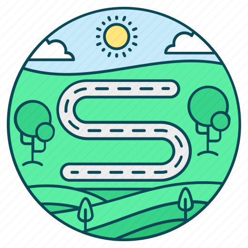 Garden, lawn, outdoor, park, pathway icon - Download on Iconfinder