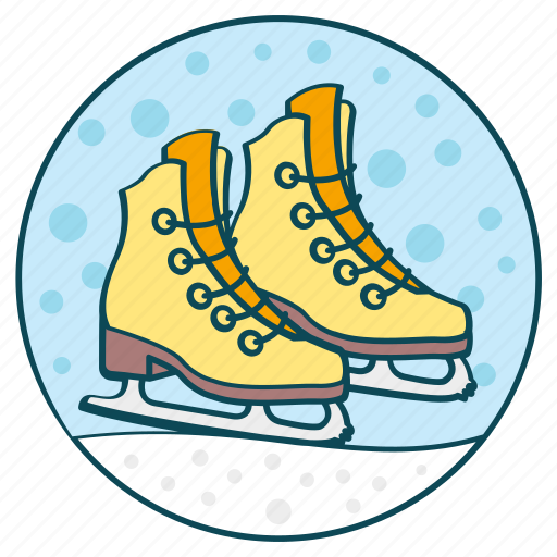 Footgear, footwear, ice skates, skate boots, skating shoe icon - Download on Iconfinder