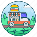 food delivery, food service, food truck, food van, food vehicle 